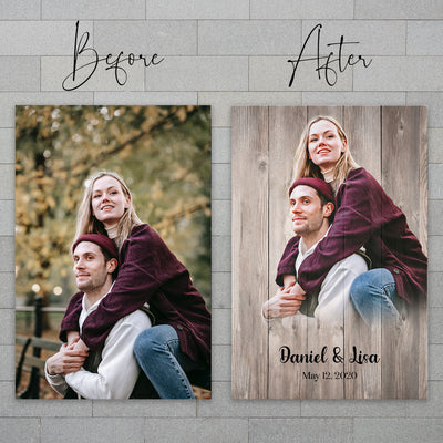 Rustic Wooden Background Portrait