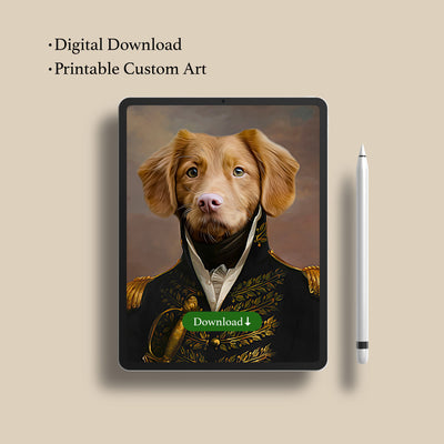 Customized Royal Pet Portrait