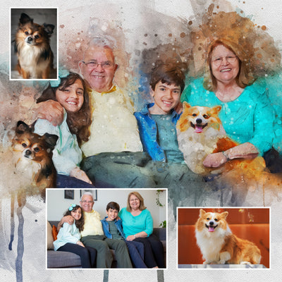 Custom Combined Photos Portrait